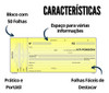 Nota Promissória Amarela Kit 10 Blocos Grande São Domingos 2