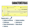 Nota Promissória Amarela Kit 10 Blocos Grande São Domingos 3