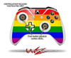 Juego De Skin De Etiqueta De Rayas De Rainbow Stripes Compat 3