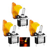 Boton De Palanca Switch On/off Led 12v 20a 3p Tapa Yellow 3u 0