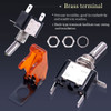 Boton De Palanca Switch On/off Led 12v 20a 3p Tapa Yellow 3u 3