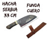 Kit Parrillero Tabla Madera Asado Souvenir Logo Laser Hacha 6