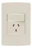 Llave De Luz Armada Sica Silight 1 Punto Tecla Y Toma 280007 0