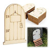 Puerta De Duende Mini Puerta De Hadas De Madera Jardin De Ha 1