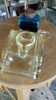 Tintero Vintage De Cristal Arte Deco 2