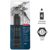 4 Lapices De Grafito Blando Derwent (6b-hb) Xmp 1
