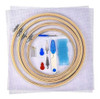 Kit Ponto Russo Bordado + 5 Bastidores + Linhas 50 Cores 2