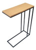 Mesa Arrime Auxiliar Cama Sillon Hierro Industrial Melamina 0
