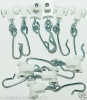Transportador Con Ruedas Kirsch Ganchos 10-pack Juego De Pis 1