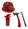 Set De Accesorios De Bombero + Casco Juguete Niños 0
