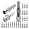 Daiertek Rg59 Rg6 Bnc Conectores Macho Sin Soldadura Bnc Con 0