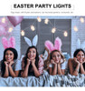 Luzes De Decoração De Páscoa Rabbit String Lights Led 7