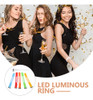 Adereços De Torcida De Pulso Luminosos Led, 6 Unidades 6
