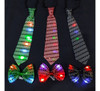 Combo 5 Corbatas Led + 5 Moños Lentejuelas Led Colores 4