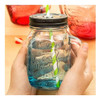 Jarro Mason Retro Color Labrado Con Sorbito Rígido 450 Ml 4