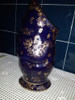 Antiguo Florero En Porcelana Numerado Azul Cobalto  (10) 5