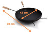Disco De Arado De Ferro Com Borda Com Diâmetro De 42cm Olibo 1