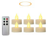 6 Pack 1.5  X1.5  Oscilar Sin Llama Led Tealight Velas Remot 1