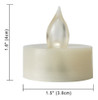 6 Pack 1.5  X1.5  Oscilar Sin Llama Led Tealight Velas Remot 5