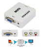 Mini Conversor Adaptador Vga Para Áudio E Vídeo Av Rca Ativo 2
