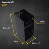 Caja Fijación Tirante Madera 2x4 Techo Entrepiso Techo 1