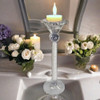 Candelabro De Cristal 22x8 Cm, Hermoso Diseño! 1