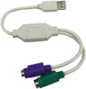 Cable Macho A Hembra Ps / 2 A Usb Para Teclado Y Mouse 2