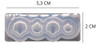 Molde Silicona 4 Mini Conchitas De Mar 1