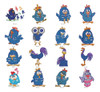 90 Matrices P/maquinas De Bordar Gallina Pintadita Y Numeros 2