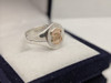 Anillo Chef, Plata Y Oro Sello Simbolo Chef, 1