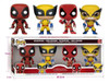 Combo Figuras Funko Deadpool 3 Y Wolverine Marvel Avengers 3