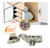 Bisagra 35mm Mueble A Resorte Cierre Suave Codo 9 Clip 5