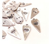 50 Dijes Corazón Ojo Protector (1) De Metal Artesanias Bijou 2