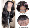Pelucas Delanteras Del Cordón De La Onda Del Cuerpo Cabello 3
