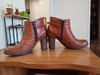 Botas N° 35 De Cuero Con Interior Acolchado. Impecables 1