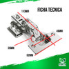 Kit 04 Dobradiça 35mm Calço Fixo Curva Amortecedor P/moveis 2