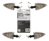 Kit 4 Faros Giro Guiño Led Moto Ambar 12v Trasero Delantero 1