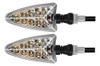 Kit 4 Faros Giro Guiño Led Moto Ambar 12v Trasero Delantero 2