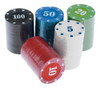 Fichas Poker Profissional 100un C/ Numeração Estojo Transpor 1