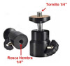 Rotula Cabezal Bola Para Tripodes Rosca 1/4 Steady Gorilla 2