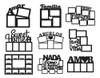 Pack De Vectores Corte Laser- Portaretratos Con Frase Varios 5