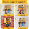 Organizador De Parede Painel De Ferramentas Parafusadeiras 5
