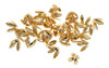 50x Borla Ajustável Couro Seda Cordão Final 18x14mm 7