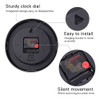 Vigorwise Reloj De Pared De 8 Pulgadas Con Temperatura Y Hum 3