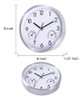 Vigorwise Reloj De Pared De 8 Pulgadas Con Temperatura Y Hum 4