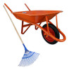 Carretilla Plana R/maciza + Escobilla Combo Jardín Hermasur® 0