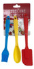 Set Espatula Pincel Cuchara Silicona X3 Repostería Cocina 1