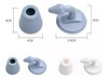 Tope De Puerta Silicona Sin Perforacion Anti Golpes 1