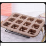 2x 12 Xícaras De Pão Quadrado, Hambúrguer, Muffin, Molde Par 4