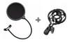 Kit Suporte Aranha Simples Shock Mount Pop Filter Microfone 1